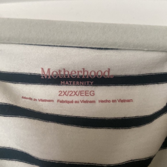 Motherhood Maternity Striped Top 2X - Picture 2 of 5